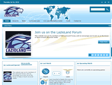 Tablet Screenshot of lazioland.com
